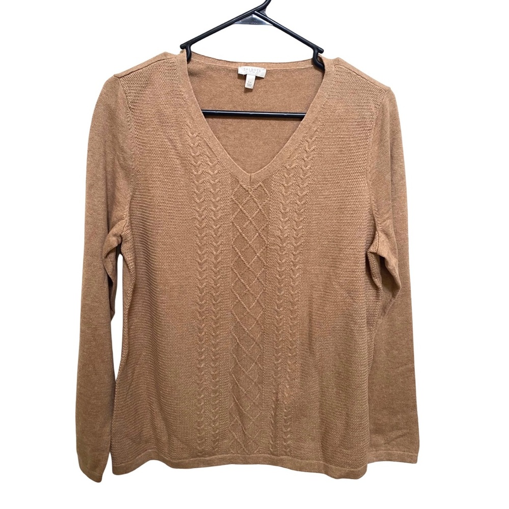 Talbots Petite Beige Knit Women’s Sweater